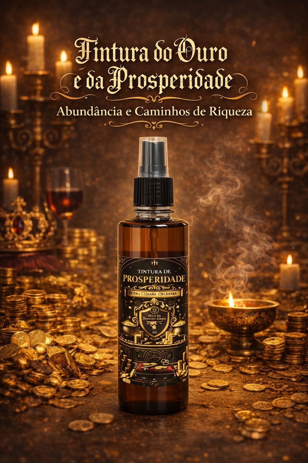 Tintura de Prosperidade - Exu Chama Dinheiro 200 ml