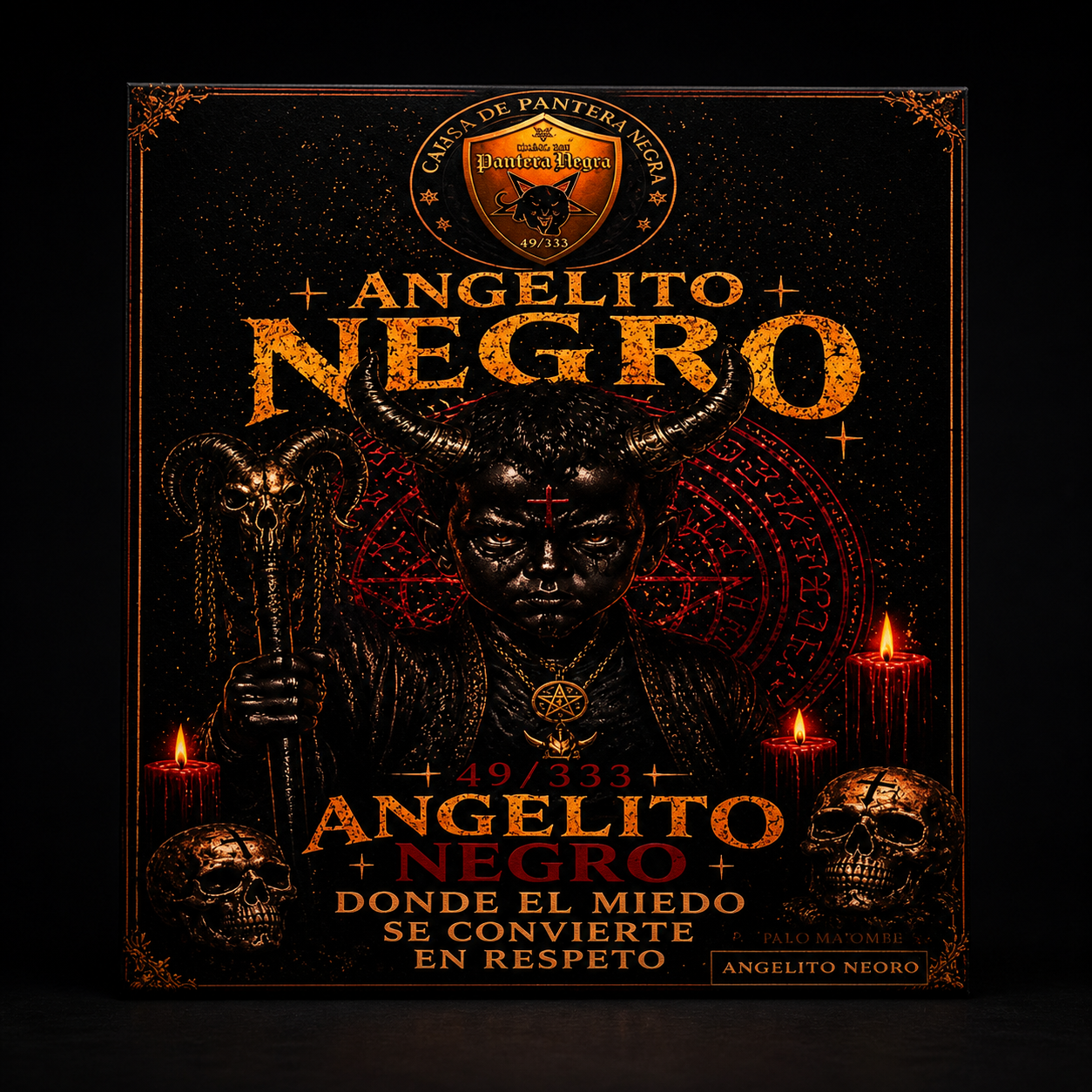 Azulejo Personalizado - Angelito Negro