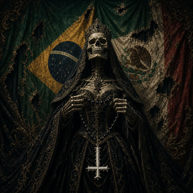 Terço Negro de Santa Morte