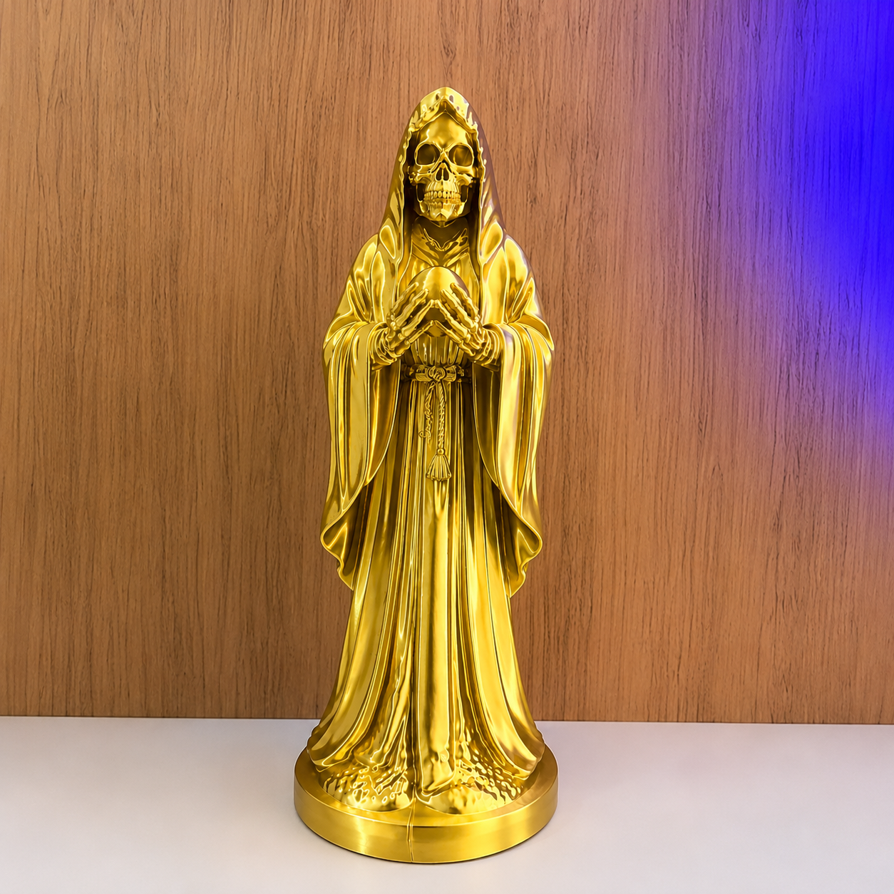 Imagem Santa Muerte do Manto Dourado